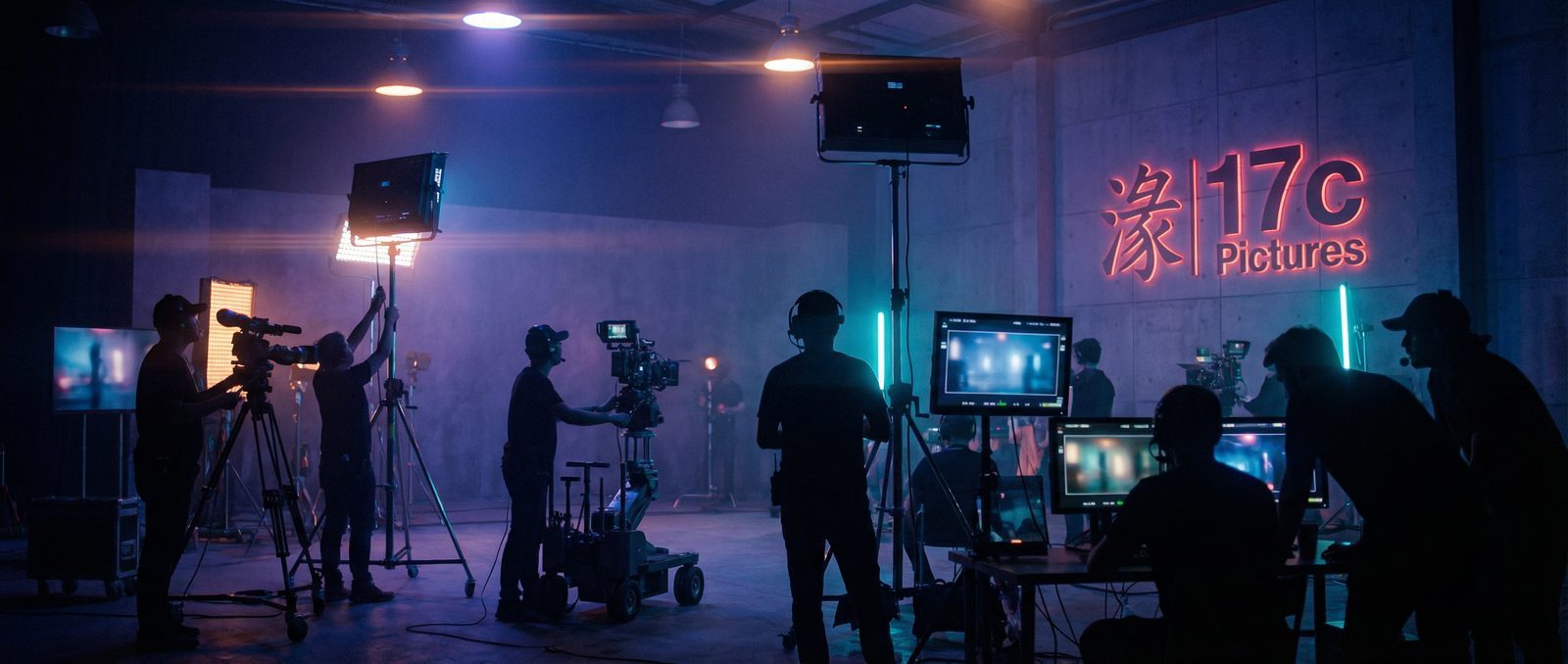 抖音风视频制作现场